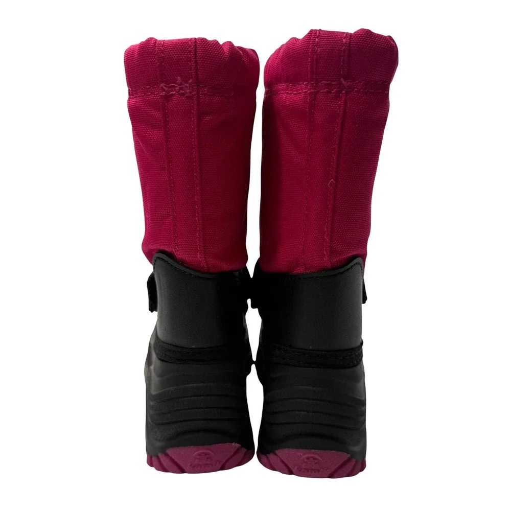 Kamik Kids‎ Insulated Waterproof Winter Snow Boots Girls 11 Pink Black